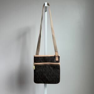Michael Kors Crossbody Bag Small Brown Beige‎